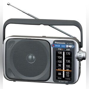 Panasonic Portable AM / FM Radio, Battery Operated Analog Radio, AC Powered